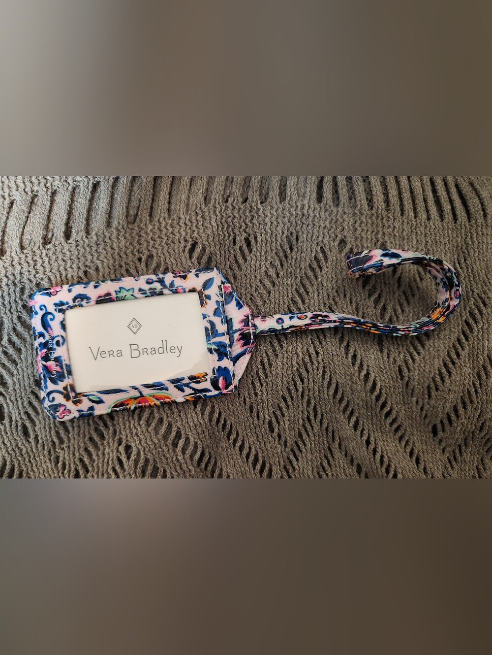 Vera Bradley Luggage Tag / Luggage ID, Cloud Vine Multi - NWOT